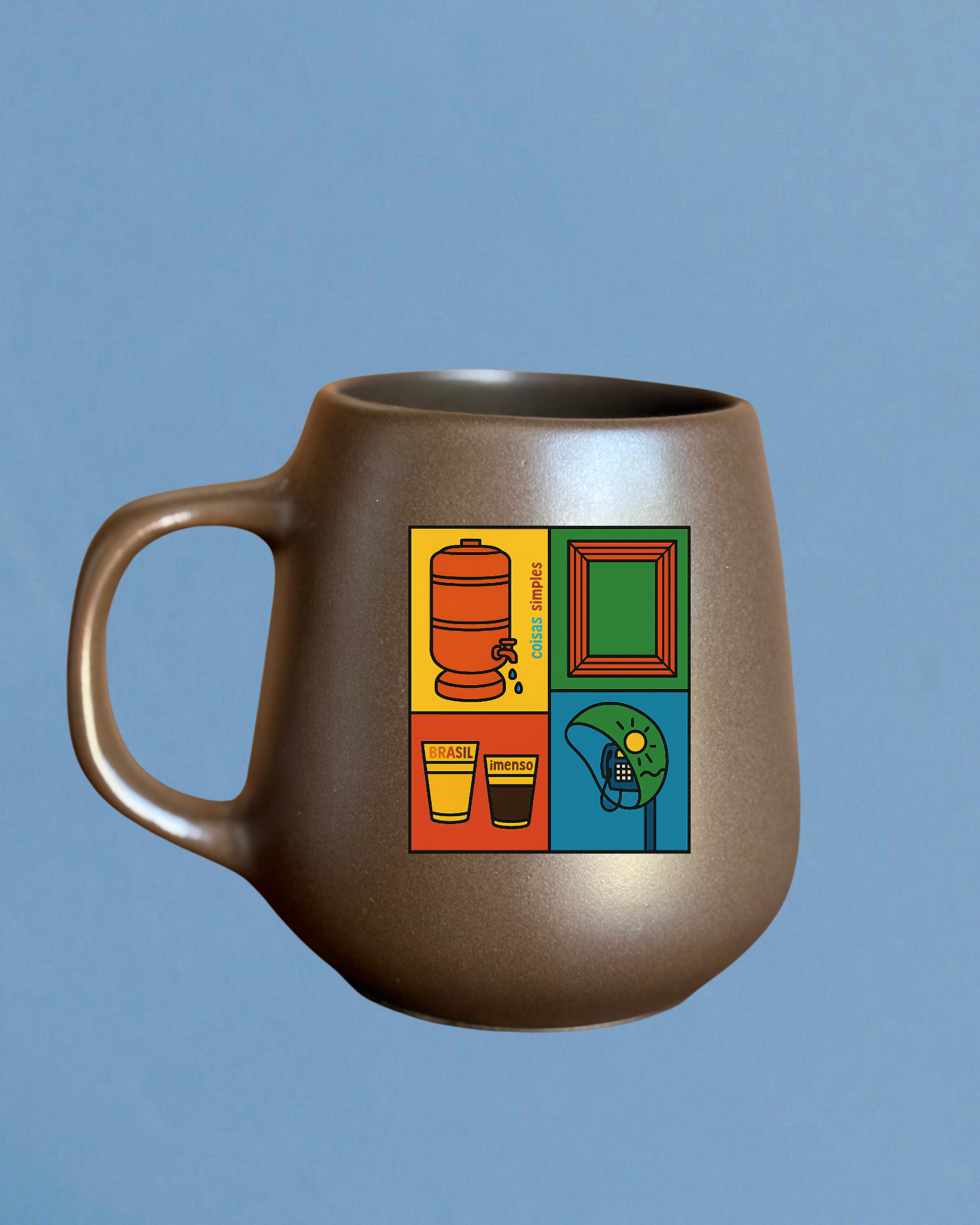 Caneca de porcelana fosca - Brasil Imenso
