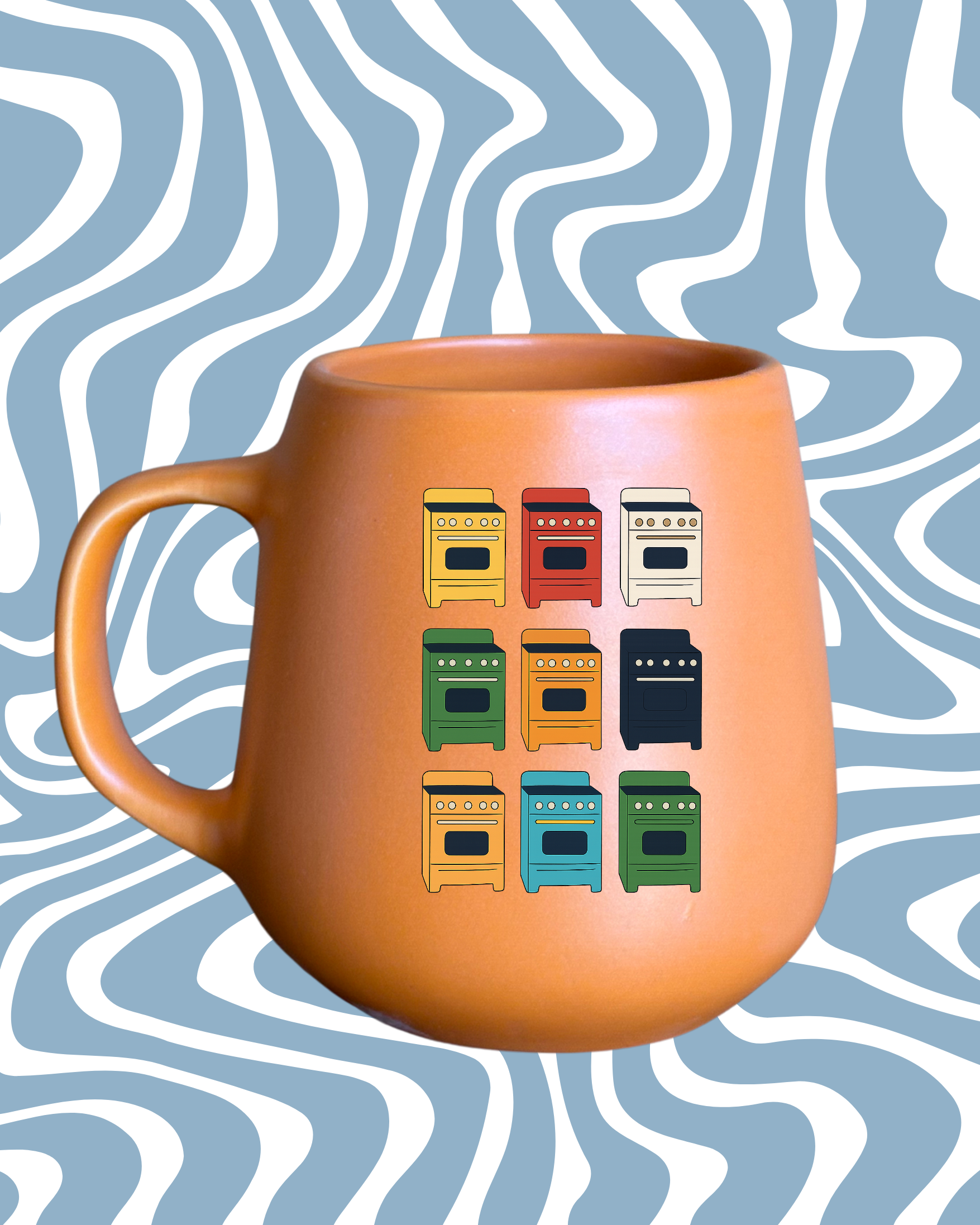 Caneca de porcelana fosca - Fogões