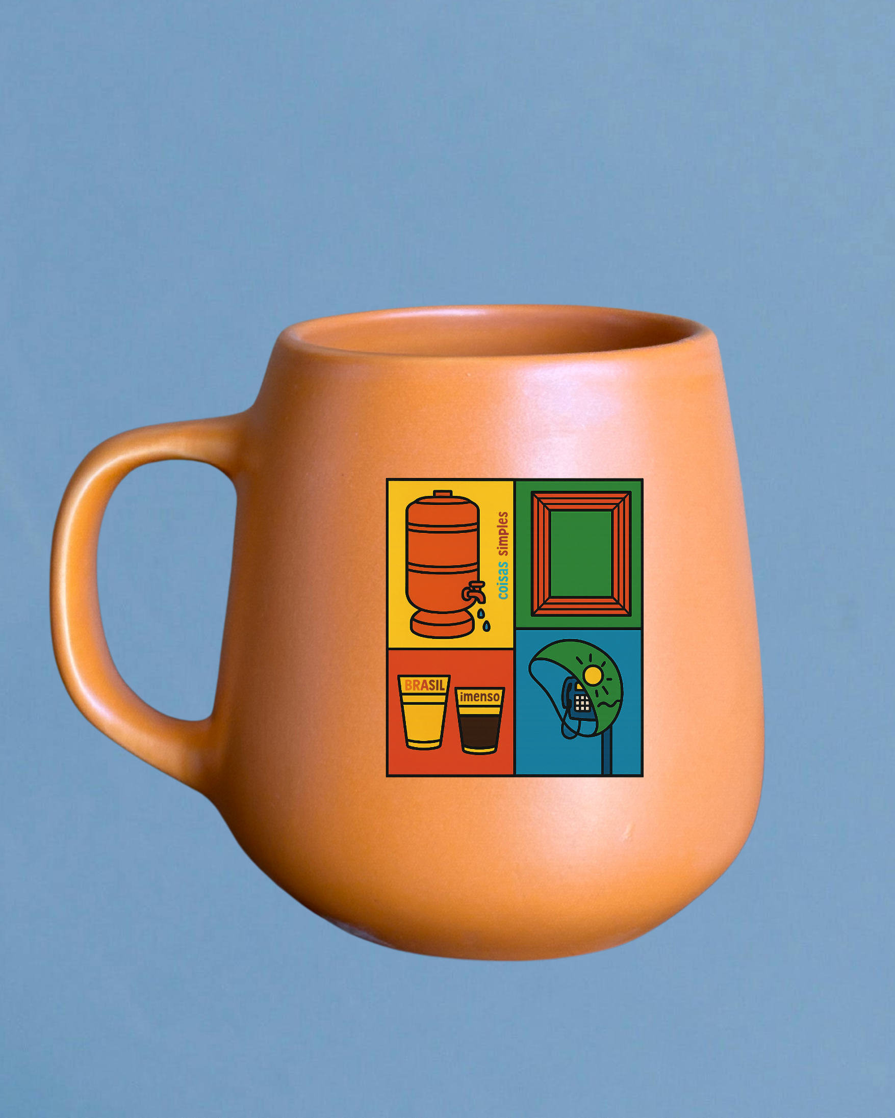 Caneca de porcelana fosca - Brasil Imenso