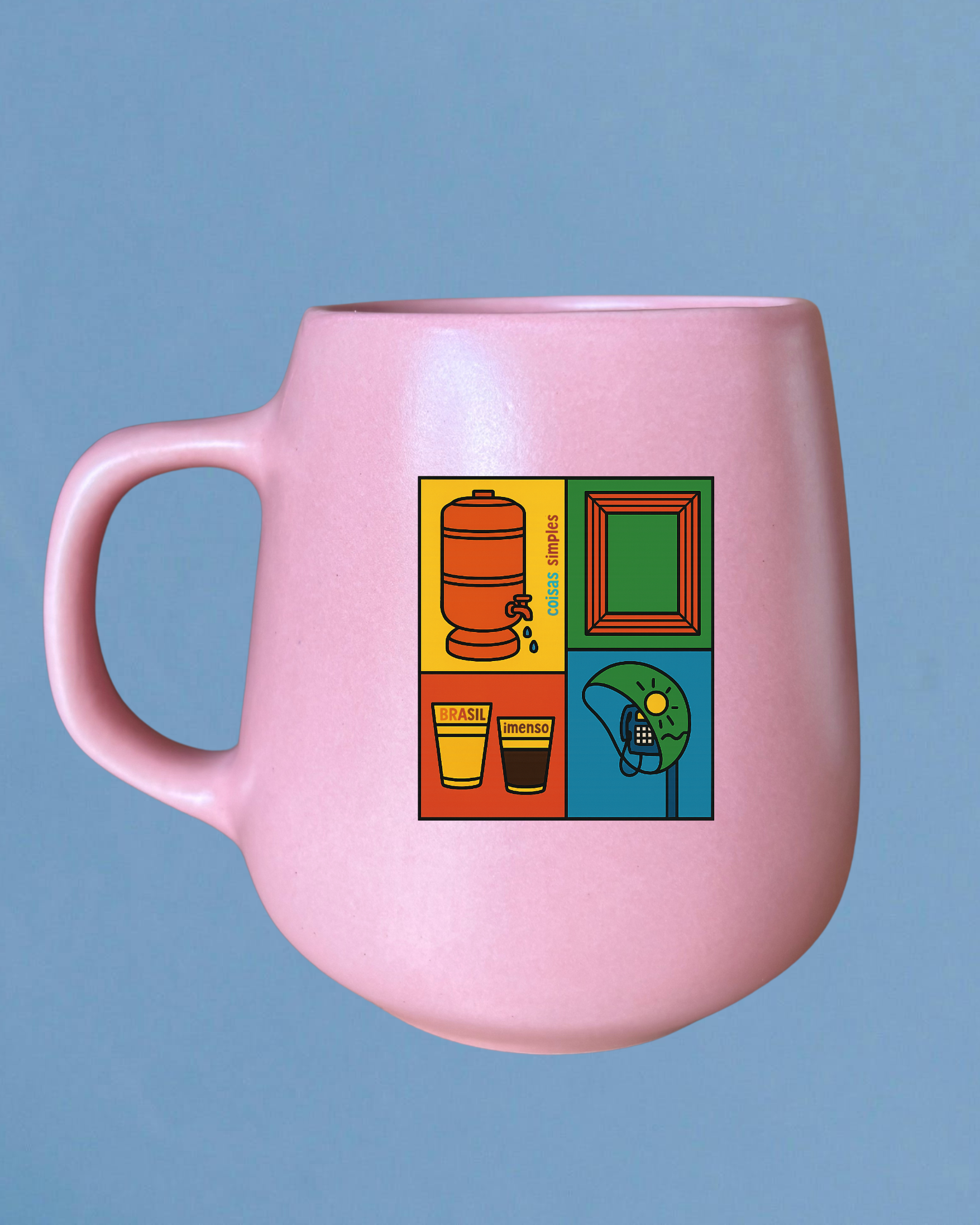 Caneca de porcelana fosca - Brasil Imenso