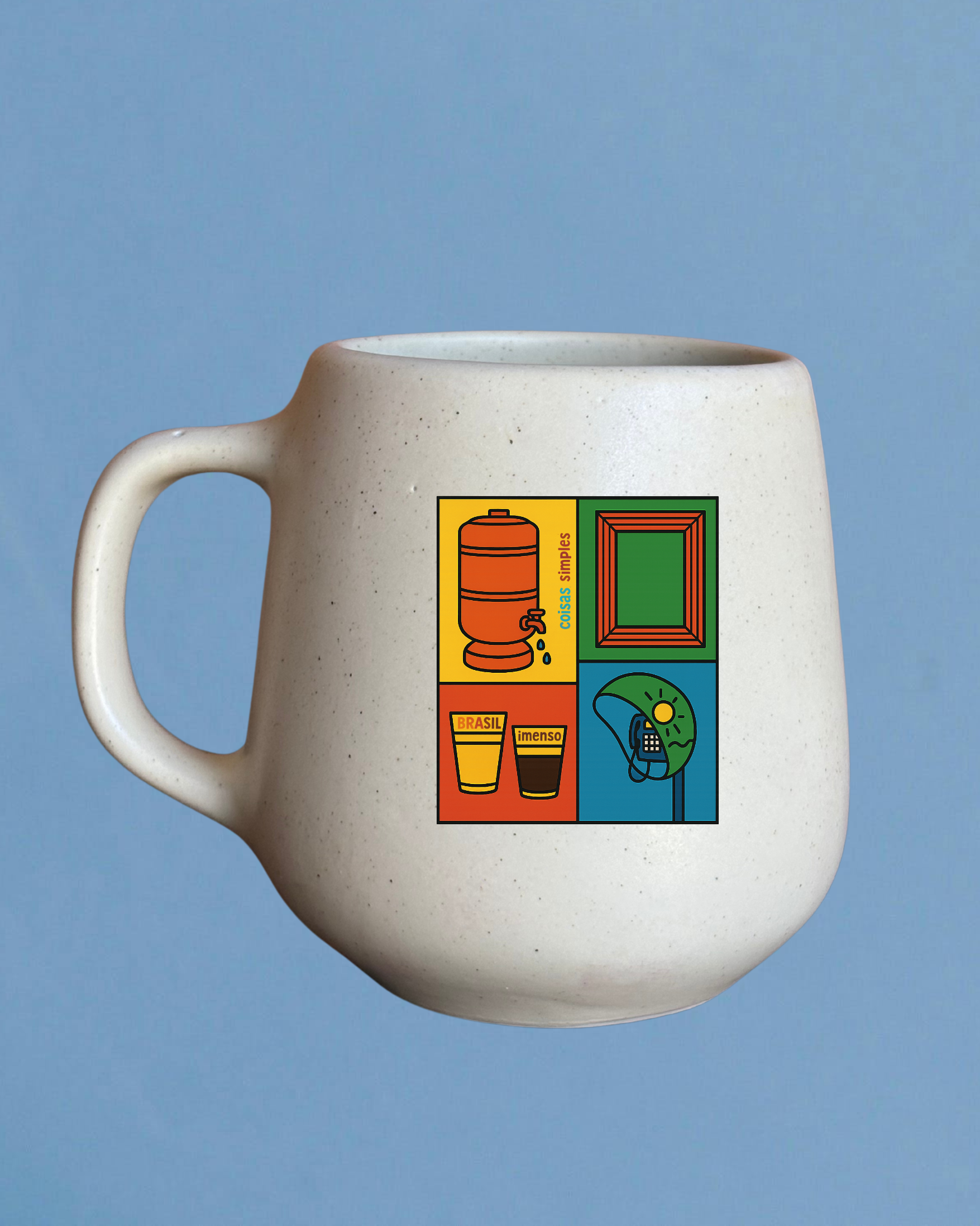 Caneca de porcelana fosca - Brasil Imenso
