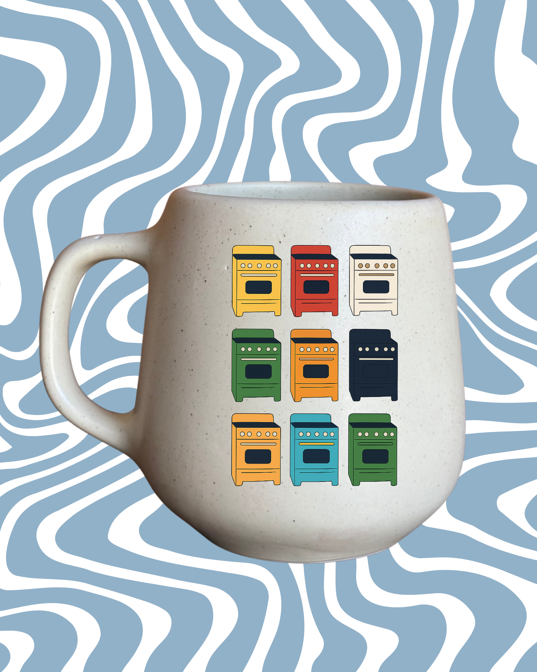 Caneca de porcelana fosca - Fogões