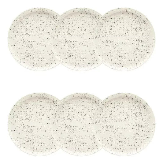 Conjunto de 6 Pratos De Sobremesa 20cm - Flat Chuvisco Oxford