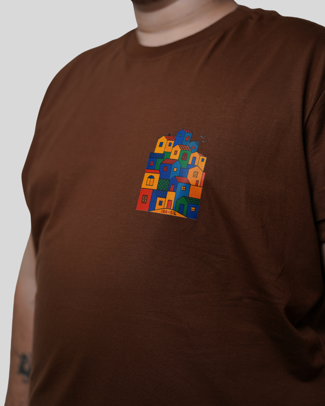 Camiseta Masculina - Casinhas do Brasil