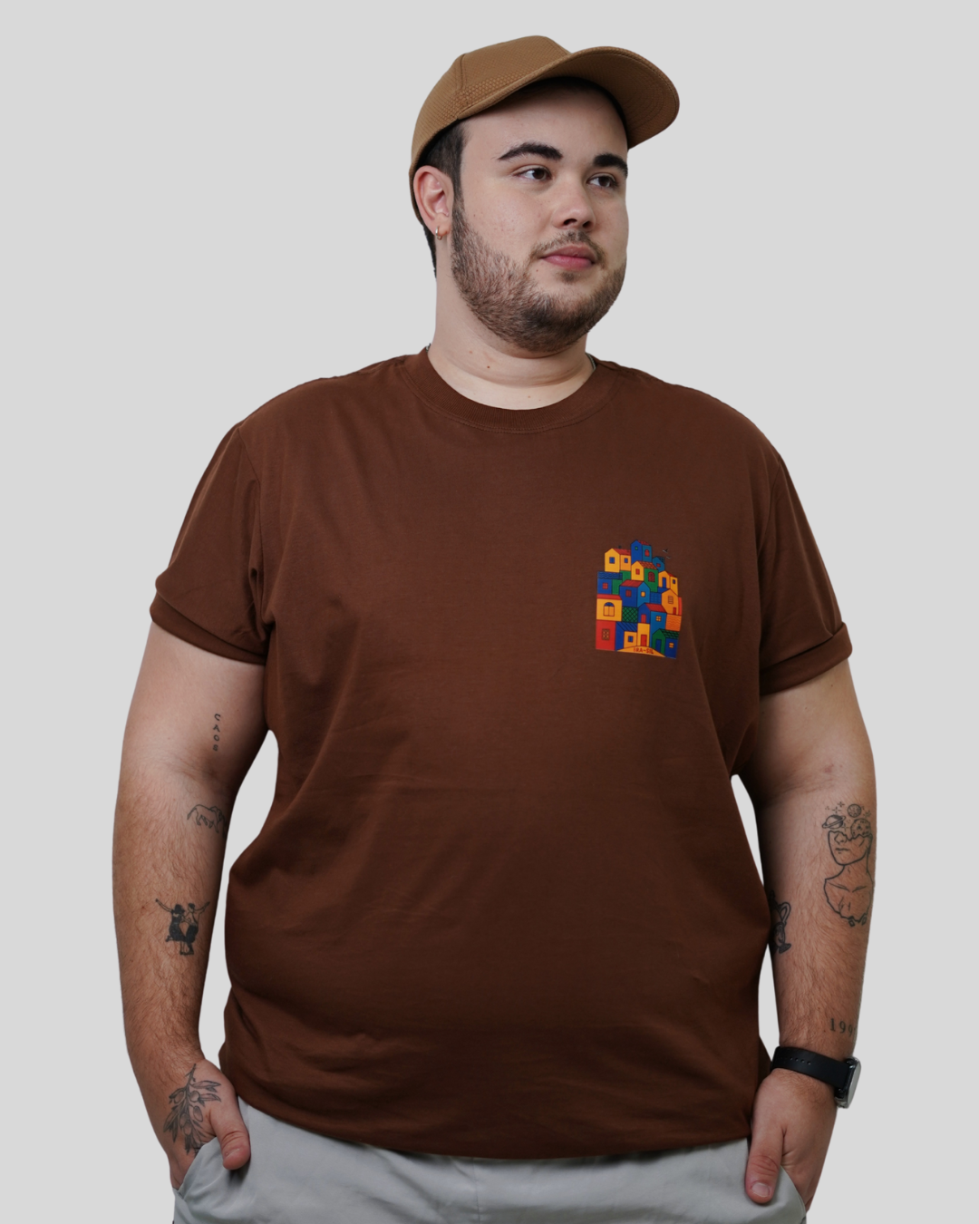 Camiseta Masculina - Casinhas do Brasil