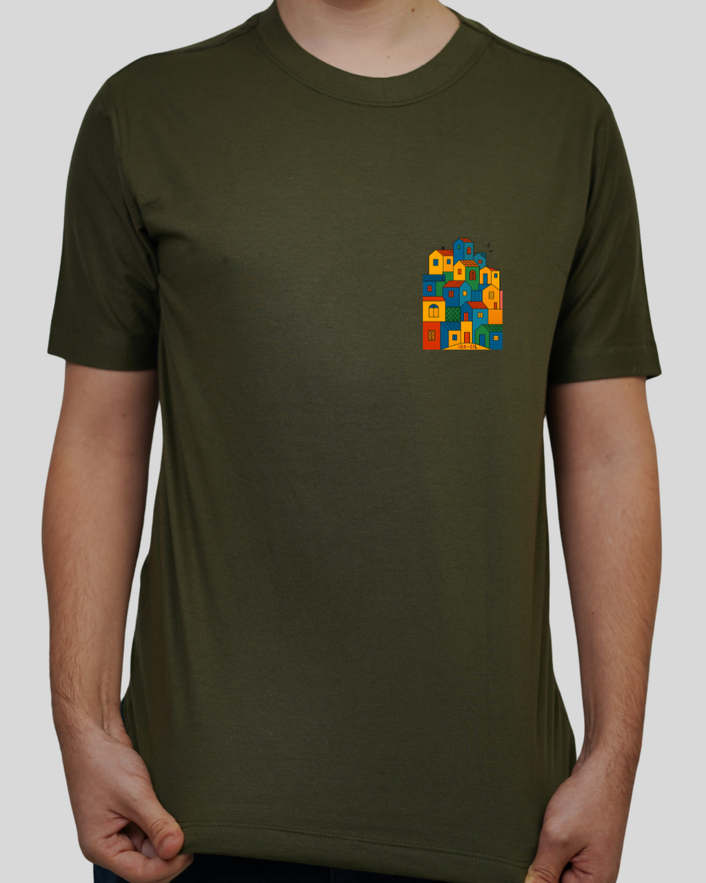 Camiseta Masculina - Casinhas do Brasil
