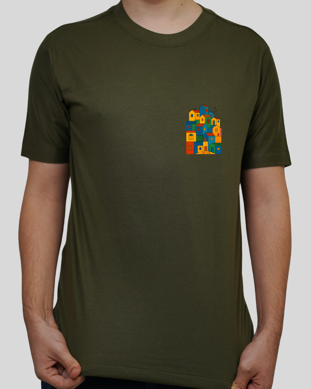 Camiseta Masculina - Casinhas do Brasil