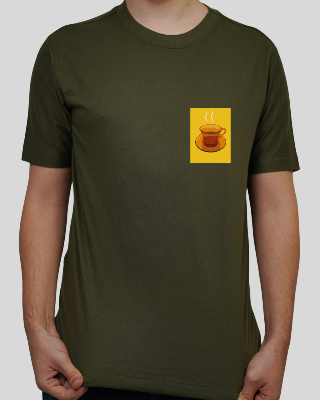 Camiseta Masculina - Xícara Ambar
