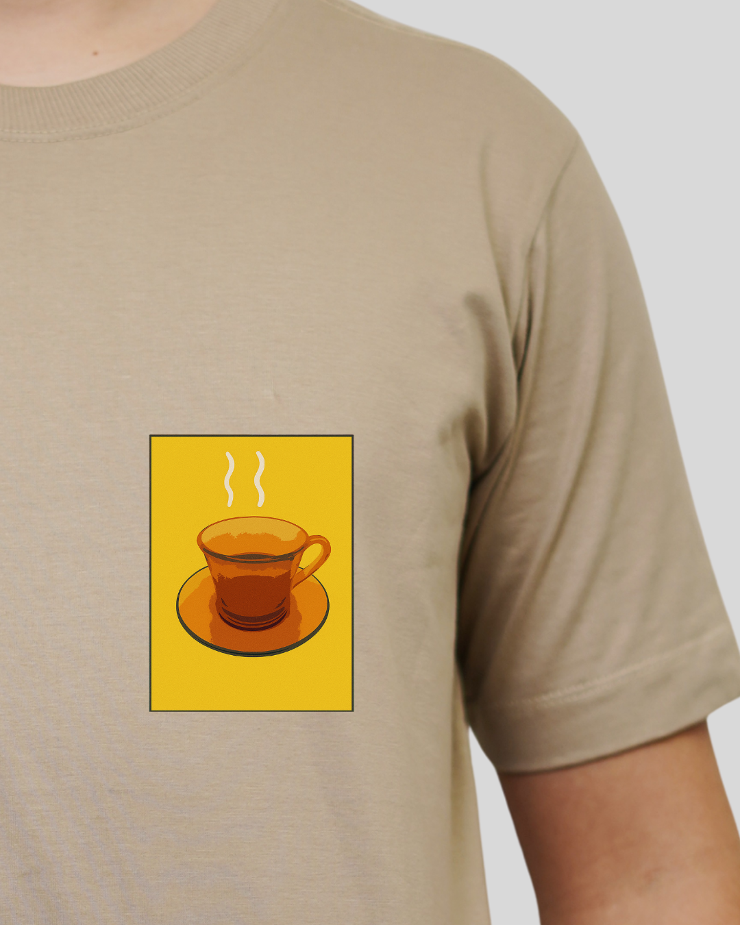Camiseta Masculina - Xícara Ambar