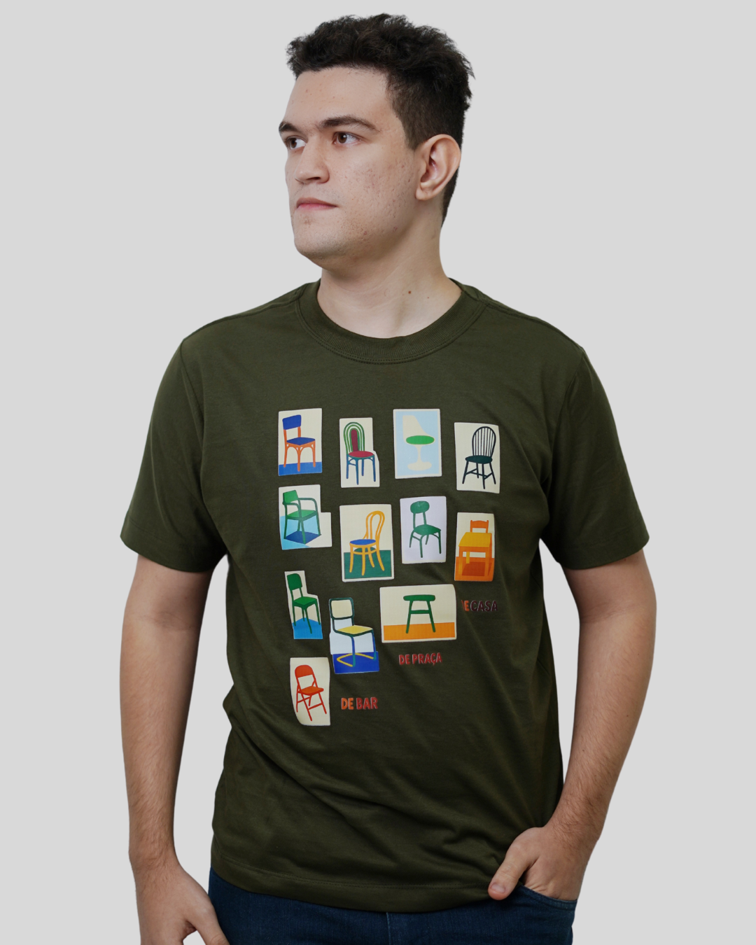 Camiseta Masculina - Cadeirinhas