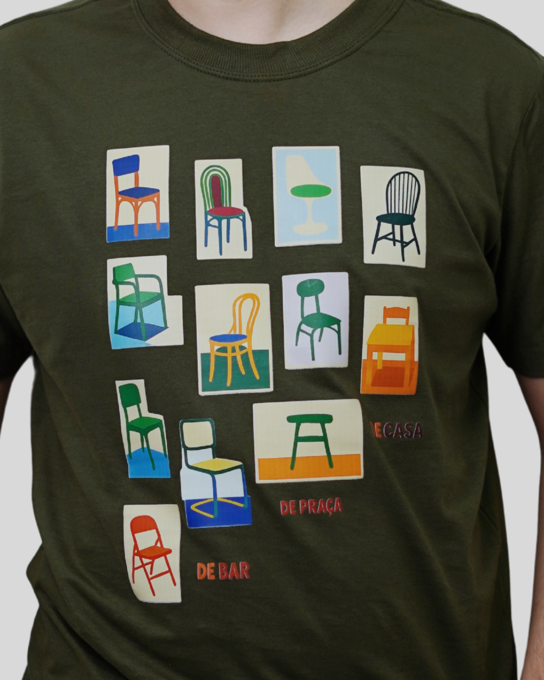 Camiseta Masculina - Cadeirinhas
