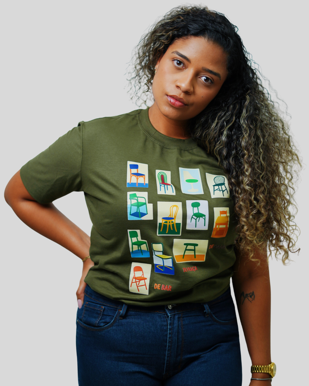 Camiseta Feminina - Cadeirinhas