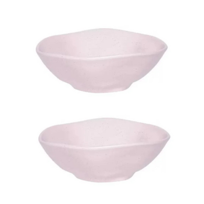 Conjunto 2 peças - Bowl em Porcelana Ryo 500ml Oxford Pink Sand