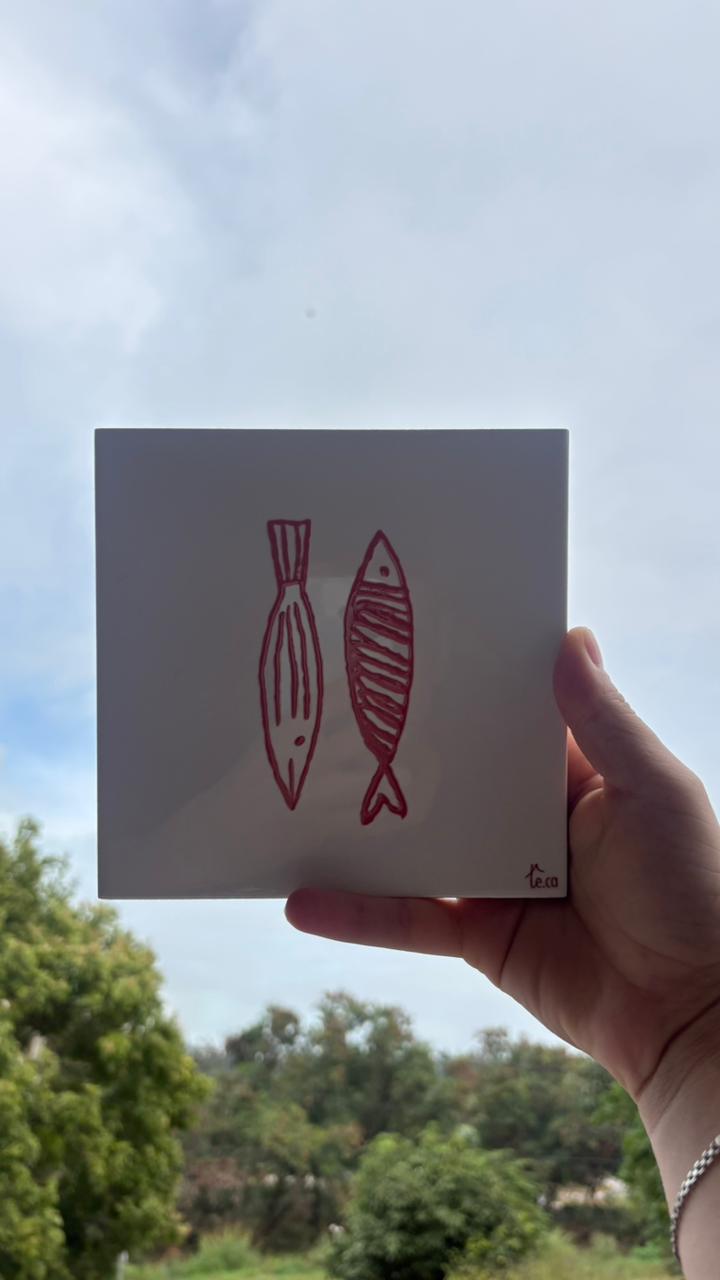 Azulejo Decorativo - Sardinha