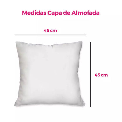 Kit com 4 capas para almofadas estampas natalinas 45cmx45cm