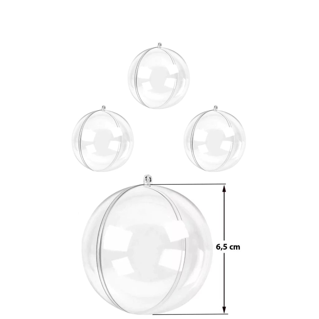 Kit de Esferas Acrílicas de 6,5 cm