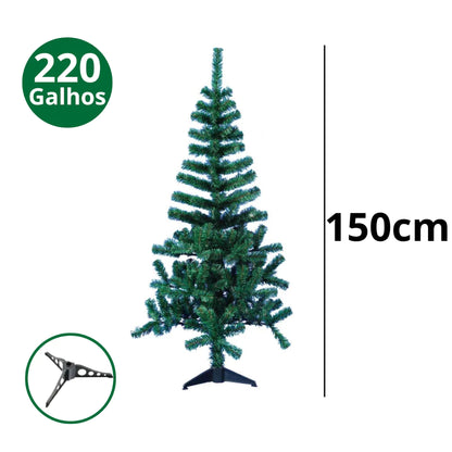 Arvore Natal Grande Pinheiro - 90cm, 120cm, 150cm ou 180cm