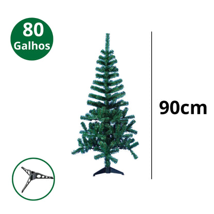 Arvore Natal Grande Pinheiro - 90cm, 120cm, 150cm ou 180cm