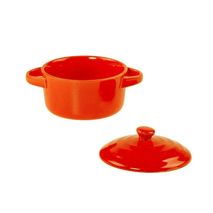 Mini Caçarola de Porcelana Laranja Farm Lyor 330 ml – 8x14 cm