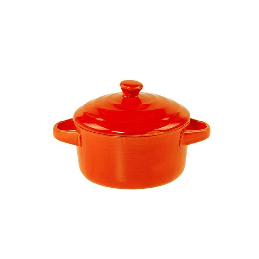 Mini Caçarola de Porcelana Laranja Farm Lyor 330 ml – 8x14 cm